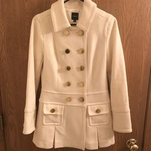 Off white pea coat